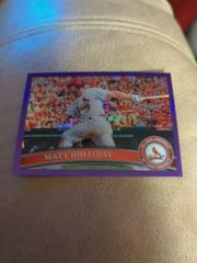 Matt Holliday [Purple Refractor] #130 Baseball Cards 2011 Topps Chrome Prices