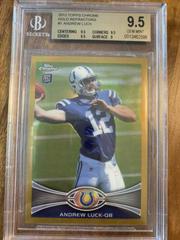 Andrew Luck [Passing Gold Refractor] #1 Football Cards 2012 Topps Chrome Prices