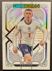 Phil Foden [Electric Etch Contra] Soccer Cards 2021 Panini Obsidian Prices
