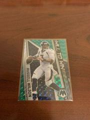 Russell Wilson [Green] #WW-3 Football Cards 2022 Panini Mosaic Will to Win Prices