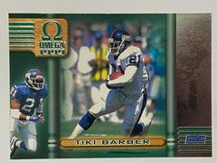 Tiki Barber #154 Football Cards 1999 Pacific Omega Prices