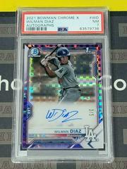 Wilman Diaz [X] #CPA-WD Baseball Cards 2021 Bowman Chrome Prospect Autographs Prices
