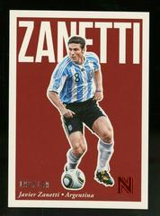 Javier Zanetti [Red] Soccer Cards 2017 Panini Nobility Prices