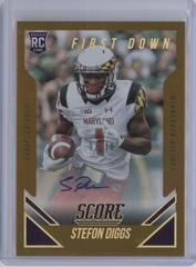 Stefon Diggs [Autograph First Down] Football Cards 2015 Panini Score Prices
