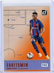 Ansu Fati [Orange] Soccer Cards 2022 Panini Donruss Craftsmen Prices