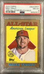 Mike Trout [Gold] #88ASR-MT Baseball Cards 2023 Topps 1988 All Star Relics Prices
