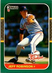 Jeff Robinson Baseball Cards 1987 Donruss Rookies Prices
