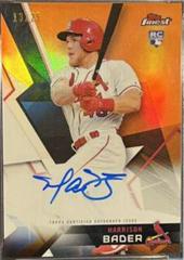 Harrison Bader [Orange Refractor] #HB Baseball Cards 2018 Topps Finest Autographs Prices