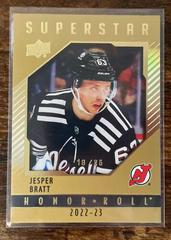 Jesper Bratt [Gold] #HR-23 Hockey Cards 2022 Upper Deck Honor Roll Prices