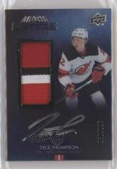 Tyce Thompson Hockey Cards 2021 SPx UD Black Lustrous Rookie Auto Patch Prices