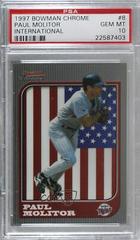 Paul Molitor #8 Baseball Cards 1997 Bowman Chrome International Prices