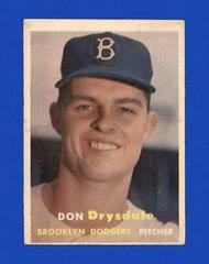 1958 Topps #25 Don Drysdale Los Angeles Dodgers Baseball Card Low Grade