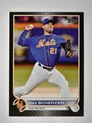 Max Scherzer [Black] #US1 Baseball Cards 2022 Topps Update Prices