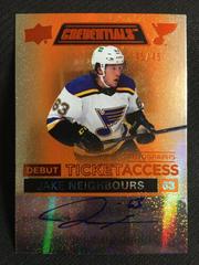 Jake Neighbours Hockey Cards 2021 Upper Deck Credentials Debut Ticket Access Autographs Prices