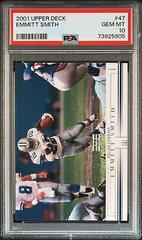 Emmitt Smith #10 Football Cards 2001 Upper Deck Graded Prices