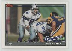 Troy Aikman Football Cards 1991 Topps Prices