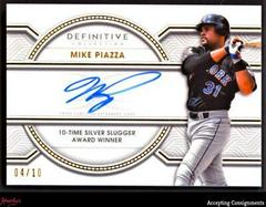 Mike Piazza Baseball Cards 2022 Topps Definitive Legendary Autograph Collection Prices