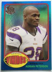 Adrian Peterson [Blue Border] #T60-AP Football Cards 2015 Topps 60th Anniversary Prices