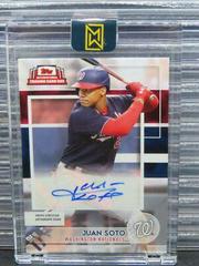 Juan Soto #AC-JS Baseball Cards 2022 Topps International Trading Card Day Autographs Prices