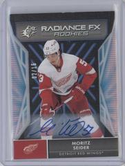 Moritz Seider [Autograph] Hockey Cards 2021 SPx Radiance FX Prices