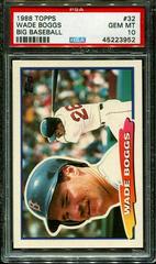 Wade Boggs #32 Baseball Cards 1988 Topps Big Prices