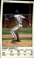 Dwight Gooden #89 Baseball Cards 1991 Panini Stickers Prices