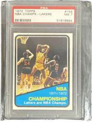 NBA Championship #159 Basketball Cards 1972 Topps Prices