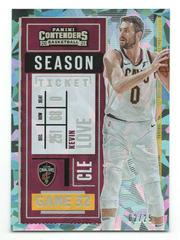 Kevin Love [Cracked Ice Ticket] Basketball Cards 2020 Panini Contenders Prices