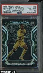 Youssoufa Moukoko [Green] Soccer Cards 2020 Panini Obsidian Prices