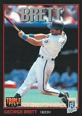 George Brett #214 Baseball Cards 1993 Panini Donruss Triple Play Prices