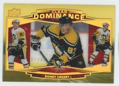 Sidney Crosby [Gold Spectrum] Hockey Cards 2022 Upper Deck Clear Dominance Prices