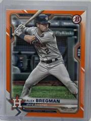 Alex Bregman [Orange] #25 Baseball Cards 2021 Bowman Prices