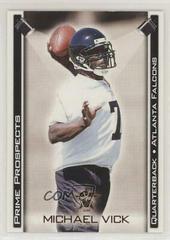 Michael Vick [Bronze] #1 Football Cards 2001 Pacific Vanguard Prime Prospects Prices