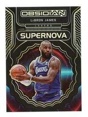 LeBron James [Yellow] Basketball Cards 2021 Panini Obsidian Supernova Prices