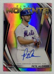 Pete Alonso [Red Wave Refractor] #FA-PA Baseball Cards 2021 Topps Finest Autographs Prices