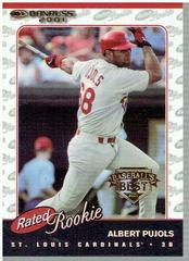 Albert Pujols [Baseball's Best Bronze] Baseball Cards 2001 Donruss Prices