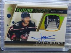 Jake Christiansen #FWAP-JC Hockey Cards 2022 SP Authentic Future Watch Autograph Patch Prices