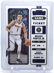 Michael Porter Jr. [Game Blue] Basketball Cards 2022 Panini Contenders Prices