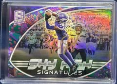 Justin Jefferson [Psychedelic] #SKS-JJE Football Cards 2022 Panini Spectra Sky High Signatures Prices