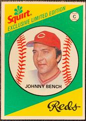 Johnny Bench Baseball Cards 1981 Squirt Prices