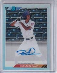 Brennen Davis [Refractor] #BD Baseball Cards 2020 Bowman Heritage Chrome Autographs Prices