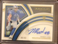 Malcolm Rodriguez [Autograph] Football Cards 2022 Panini Immaculate Collection Prices