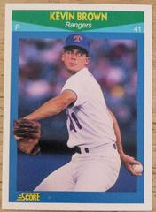 Kevin Brown #28 Baseball Cards 1990 Score Rising Stars Prices