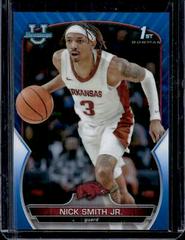 Nick Smith Jr. [Blue] #1 Basketball Cards 2022 Bowman Chrome University Prices