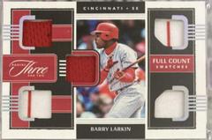 Barry Larkin [Silver] #FCS-BL Baseball Cards 2022 Panini Three and Two Full Count Swatches Prices