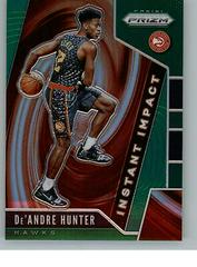 DE'Andre Hunter [Green Prizm] Basketball Cards 2019 Panini Prizm Instant Impact Prices
