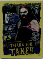 The Undertaker [Yellow] #121 Wrestling Cards 2021 Topps Slam Attax Chrome WWE Prices