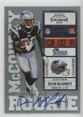 Devin McCourty [Autograph] Football Cards 2010 Playoff Contenders Prices