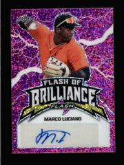 Marco Luciano [Pink] #FB-ML1 Baseball Cards 2020 Leaf Flash of Brilliance Autographs Prices