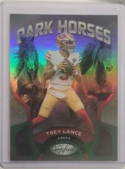 Trey Lance [Green] #DH-3 Football Cards 2022 Panini Certified Dark Horses Prices